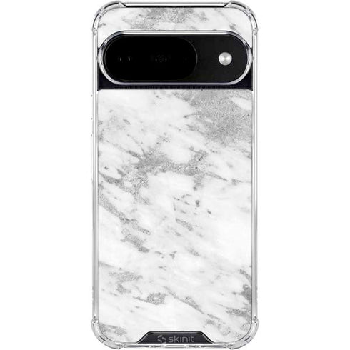 Silver Marble Google Pixel 10 Clear Case